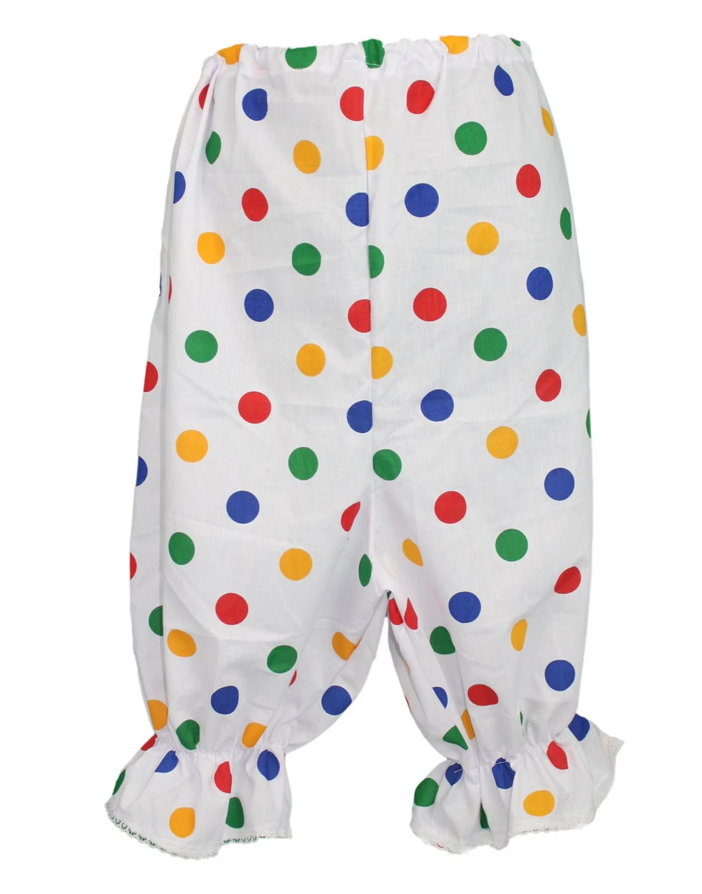 Adults Multicolored Polka Dot Panto Dame Long Leg Bloomers Fancy Dress 3 Adults Multicolored Polka Dot Panto Dame Long Leg Bloomers Fancy Dress - Image 3