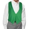 Childs Backless Emerald Green St Patricks Day Waistcoat Kids Fancy Dress