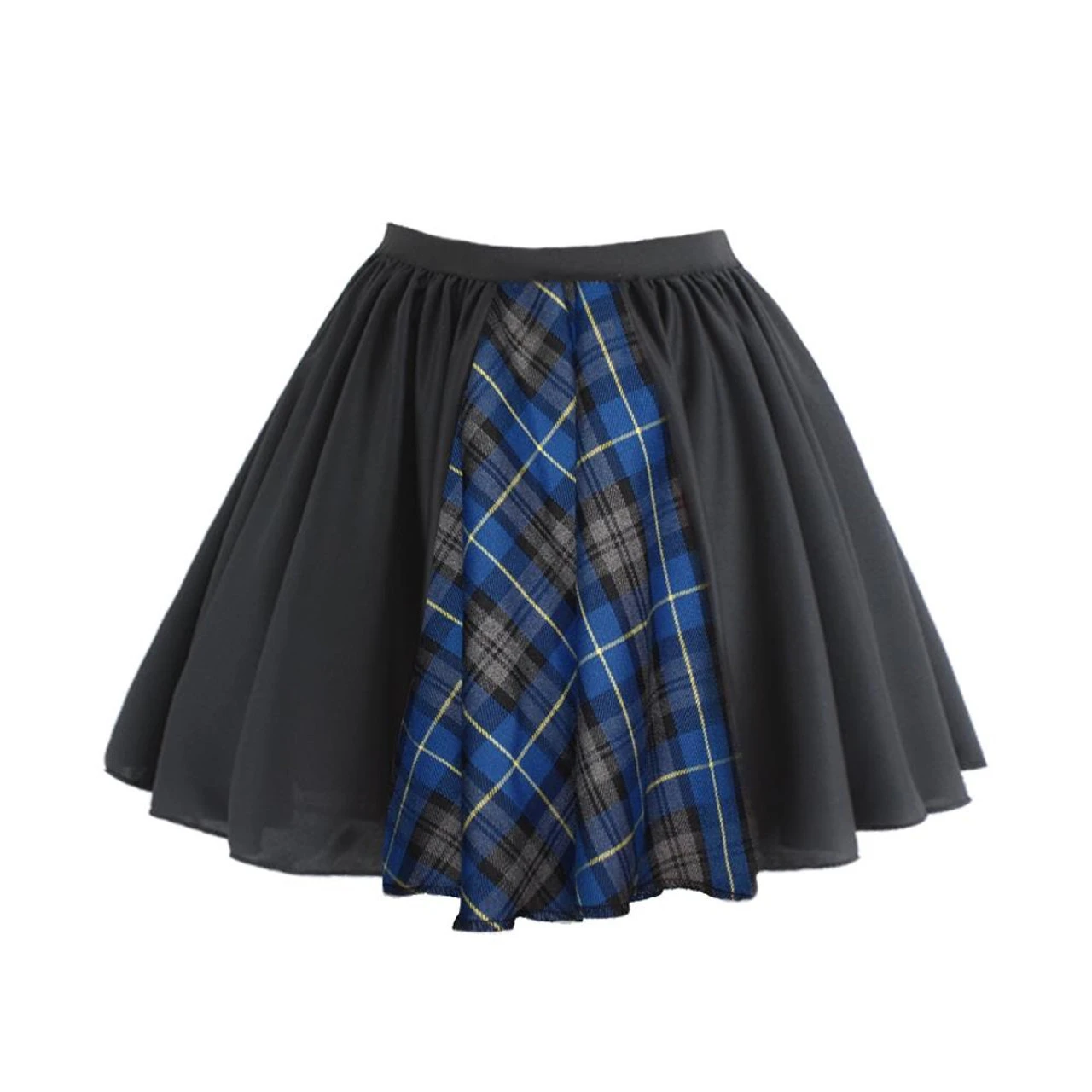Ladies 15" Blue Hunting Burns Night Scottish Tartan Fancy Dress Panel Skirt 1 Ladies 15" Blue Hunting Burns Night Scottish Tartan Fancy Dress Panel Skirt