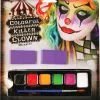 Adults Colorful Killer Clown Halloween Harlequin Style Fancy Dress Makeup Kit
