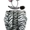Childs World Book Day Zebra Stripe Waistcoat Ears & Tail Set