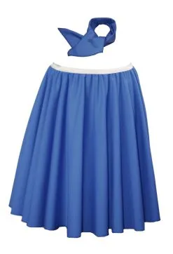 22" Royal Blue Rock N Roll Skirt & Neck Tie 1950's 50's Fancy Dress Costume -Halloween Shop 0ab55adf 9fa6 4c3c a015 762aa9a935b5 65831.1646745106