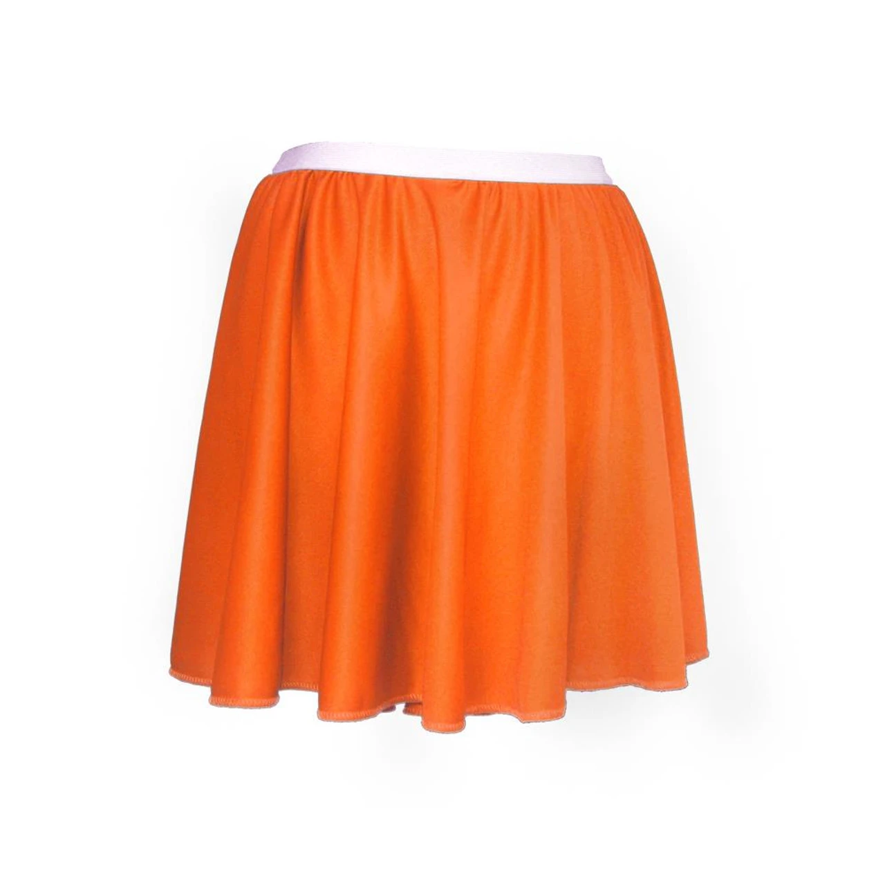 Ladies 15" Burnt Orange Skater Skirt Roller Disco Womens Cheerleader Fancy Dress 3 Ladies 15" Burnt Orange Skater Skirt Roller Disco Womens Cheerleader Fancy Dress - Image 3