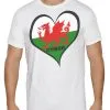 Mens Wales 'CYMRU' Welsh St. Davids Day T-shirt