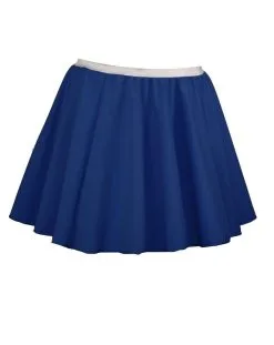 Ladies 15" Navy Blue Skater Skirt 1960s Style Fancy Dress Size 8-14 Uk
