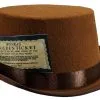 Childs Chocolate Factory Boss Top Hat & Golden Ticket World Book Day Movie Fancy Dress Costume Accessory