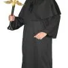 Adults Plague Doctor Top Hat Mantle & Robes Halloween Fancy Dress Costume