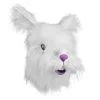 Fluffy Lionhead White Rabbit Mask Animal Fancy Dress