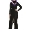 Ladies Evil Queen Sorcerer Forest Fairytale Fancy Dress Costume