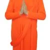 Childs Buddhist Monk Hare Krishna Shaolin Religious Fancy Dress Costume [Age 8-12 Years]