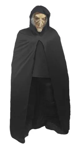 Adults Halloween Goblin & Hooded Cape Fancy Dress Costume [One Size]