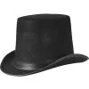 Old English Black Gents Top Hat James Delaney Fancy Dress Taboo Hat Accessory