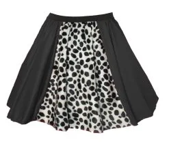 Adults Cruella Deville Dalmation Dog Snatcher Deville 15" Panel Skater Skirt & Shawl Fancy Dress -Halloween Shop 2c134891 0ca4 4af7 afec d92ec0886a5a 90932.1627644355