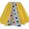 Childs 15" CIN Children In Need Yellow Pudsey Spot Panel Skirt