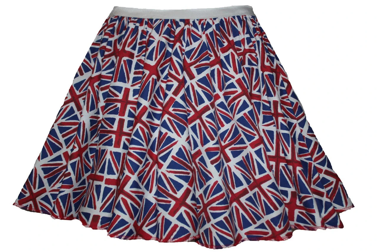 Adults Great Britain Supporters GB Union Jack Union Flag Kings Coronation King Charles Fancy Dress 15" Skater Skirt 1 Adults Great Britain Supporters GB Union Jack Union Flag Kings Coronation King Charles Fancy Dress 15" Skater Skirt