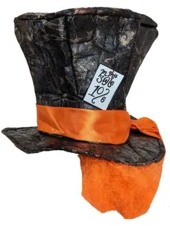 Adults Mad Hatter Top Hat & Cravat Wonderland Fancy Dress Costume Accessory [One Size] -Halloween Shop 3654bc27 a88c 45f3 a2de ad1499d02f5a 14932.1680089825