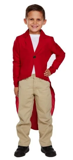 Childs Mr Fox Red Tail Coat World Book Day Fancy Dress Costume Accessory [3 Sizes] -Halloween Shop 39721be1 7766 4119 83dc cf203fadc563 46817.1675256123