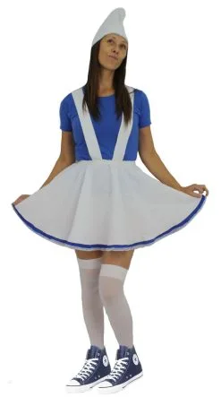 Ladies White & Blue Garden Gnome Fancy Dress Complete Smurf Costume -Halloween Shop 3a0b0ffb 0a7f 4ad8 bb76 e83416b06de5 82649.1476373743