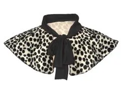 Childs Age 8-12 Years Cruella Dog Snatcher Shawl With Dalmation Print World Book Day Halloween Fancy Dress Accessory [2 Colours] -Halloween Shop 40c33894 205b 4efc 93c3 d355bcc29176 90613.1663162364