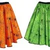 Childs 8-12 Years Spiderweb Design 15" Skater Skirt Halloween Fancy Dress [2 Colours]