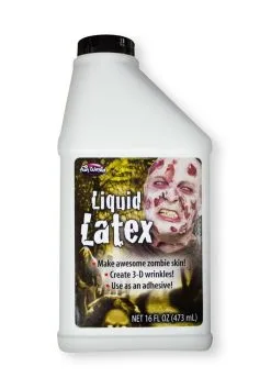 Fun World 1 Pint Of Liquid Latex Special FX Halloween Cosmetic Adhesive Make-Up