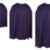 Adults Plum Purple Custom Made Super Hero Cape Fancy Dress Accessory