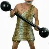 1920s 40s Circus Strongman & Weights Fancy Dress Mens Stag Party Costume