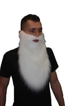 Santa Claus Beard Father Christmas St Nicholas Fancy Dress Costume Accessory [2 Sizes White] -Halloween Shop 50ff0a25 4e04 4eea b419 3a02822a2fe2 60382.1669135624
