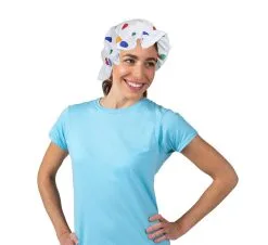 Adults Size - Children In Need Polka Dot Milk Maids Mop Hat CIN Accessory
