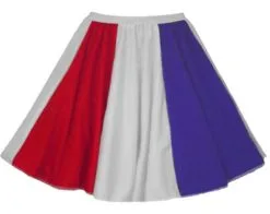 Ladies United Kingdom Union Jack Union Flag King Charles III Coronation 15" Skater Skirt Fancy Dress