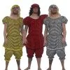 Adults Striped Panto Dame Ugly Sisters Complete Fancy Dress Costume Stag Party