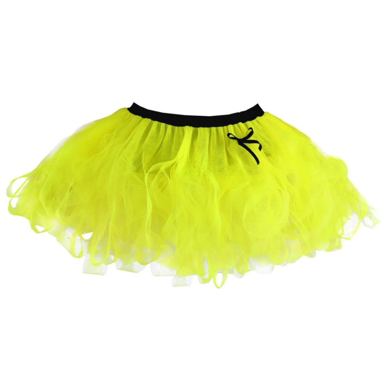 12" Neon Cyber Tutu With Black Waistband Ladies 1990's Rave Tutu Coloured Fancy Dress 3 12" Neon Cyber Tutu With Black Waistband Ladies 1990's Rave Tutu Coloured Fancy Dress - Image 3