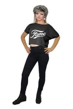 1980's 80's 1990's 90's Off The Shoulder Pop Icon & Movie TV Film Slogan Crop Top -Halloween Shop 5906e02d 4e05 4488 b232 9a04b5257dbb 83196.1643207122