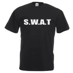 Unisex Black SWAT Police Riot Team Special Forces Squad T-Shirt