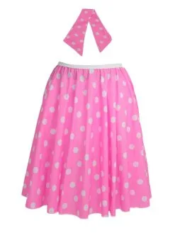 Adults 22" Polka Dot Spot Rockerbilly Rock N Roll Skirt & Neck Scarf 1950s Fancy Dress -Halloween Shop 5e7e0994 0e53 4b69 9dde 342958523f04 21275.1653056864