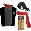 Childs 8-12 Yrs Pirate Adventurer Deck Hand Swashbuckler Fancy Dress Costume