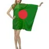 Adults Bangladesh National Flag Dress Patriotic Supporters Fancy Dress Costume [2 Sizes]