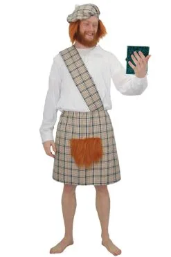 The Dragons Den Thompson Camel Scottish Tartan Kilt Fancy Dress Costume Set -Halloween Shop 62720ceb 94ba 4c36 96da eba7063eeeb0 40815.1515655674