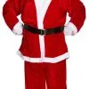 Adults XXL Santa Suit Fancy Dress Costume Father Christmas St Nicholas 5 Piece Set