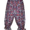 Childs Union Jack Flag Bloomers United Kingdom Great Britain UK GB King Charles Coronation Fancy Dress [Age 8-12 Years]