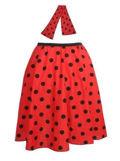 Adults 22" Polka Dot Spot Rockerbilly Rock N Roll Skirt & Neck Scarf 1950s Fancy Dress -Halloween Shop 693ba73c 889d 4b8b bd27 9c53415361db 22633.1653056860