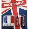 Union Jack UK Face Paint Red Blue & White Non Toxic Palette Fancy Dress Accessory