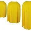 Adults Yellow Custom Made Super Hero Cape Fancy Dress Accessory