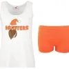 Ladies Christmas Special Hooters Bar Girl Vest & Hotpants Fancy Dress