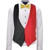 Adults Belgium Belgian National Flag Backless Waistcoat & Bowtie Fancy Dress [2 Sizes]