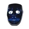 Anarchy Blue Light-Up Mask Led Halloween Purge Horror Stitches Mask