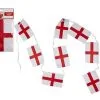 England St George Cross Bunting 12ft Length 8 Flags 8"x5" Durable Rayon
