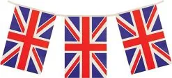 King Charles III Coronation 5ftx3ft Union Jack Flag 4 Metre (11 Flags) Bunting GB Sunglasses United Kingdom Themed Face Paint Coronation Garden Party Pack -Halloween Shop 890c826d 2675 42ad a385 3f5ba1ae248d 54515.1681917222