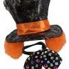 Adults Mad Hatter Top Hat & Cravat Wonderland Fancy Dress Costume Accessory [One Size]