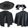 Masked Bandit Avenger Don Diego De La Vega Fancy Dress [One Size]